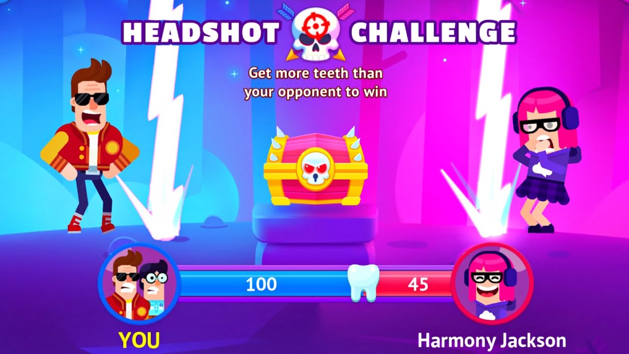 Bowmasters New Challenge Schoolmates vs Kacey rich Gameplay