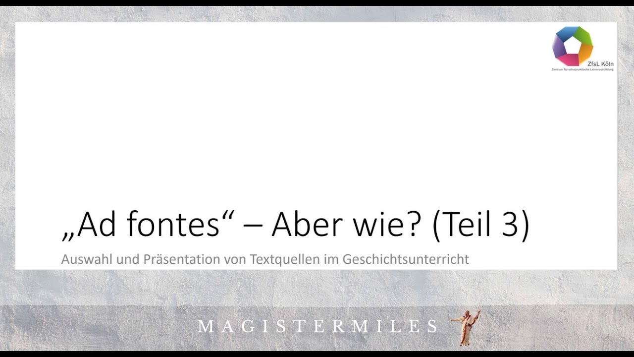 FSG 2025 Arbeit mit Textquellen Auswahl und Präsentation