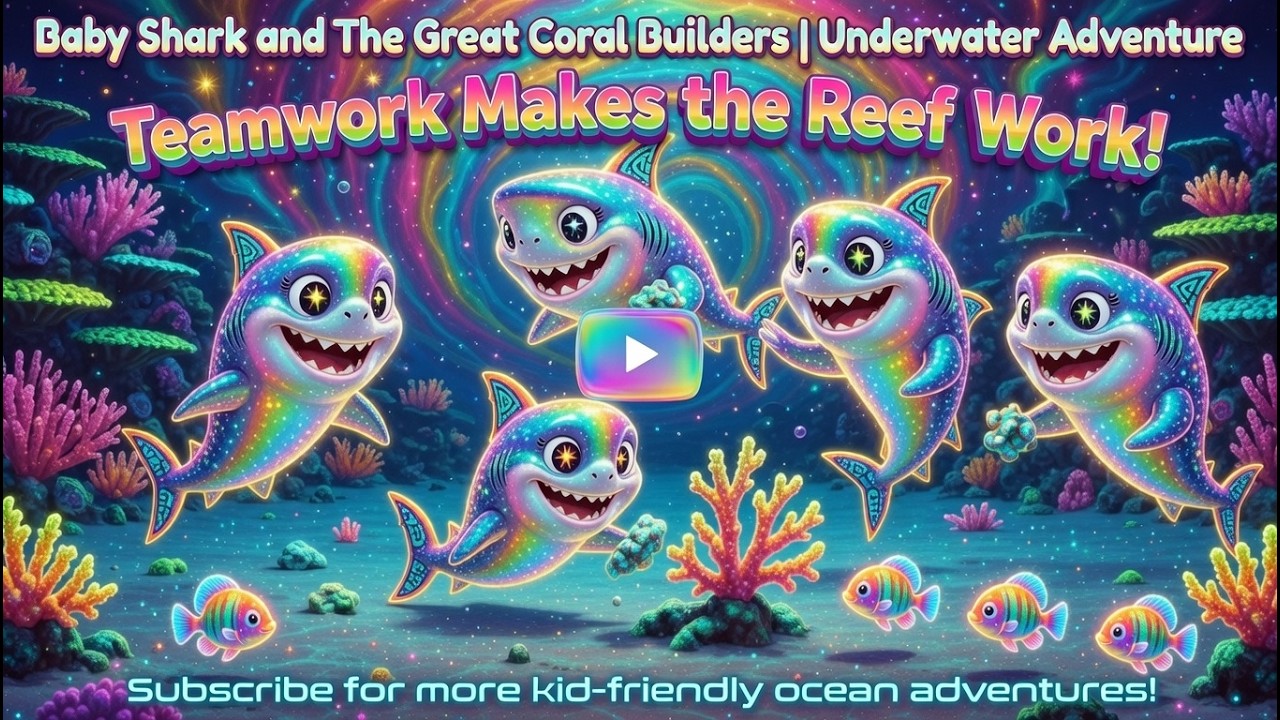 Baby Shark and The Great Coral Builders  Underwater Adventure