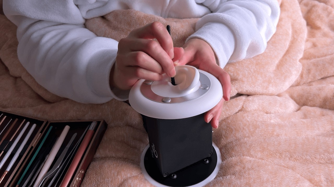 ASMR Realistic Right Ear Cleaning and Both Ears Cleaning (No Talking) 3Dio, ear blowing / 耳かき