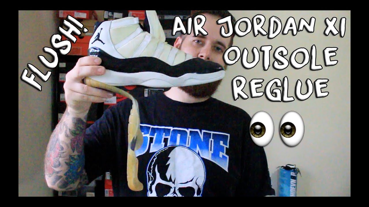 How To Reglue Air Jordan XI Outsoles