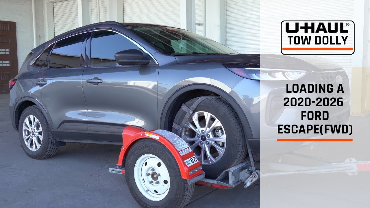 Loading a 2020-2026 Ford Escape (FWD) Onto a U-Haul Tow Dolly