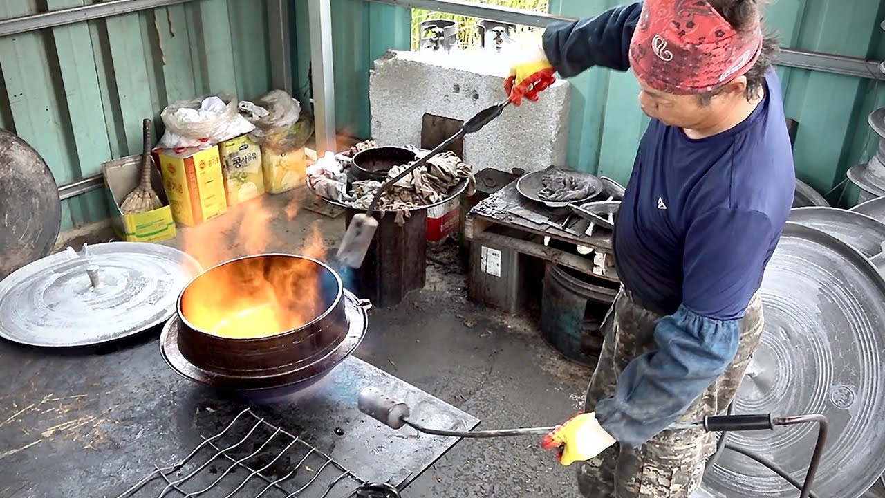 Korean Iron Pot Factory Manufacturing Process