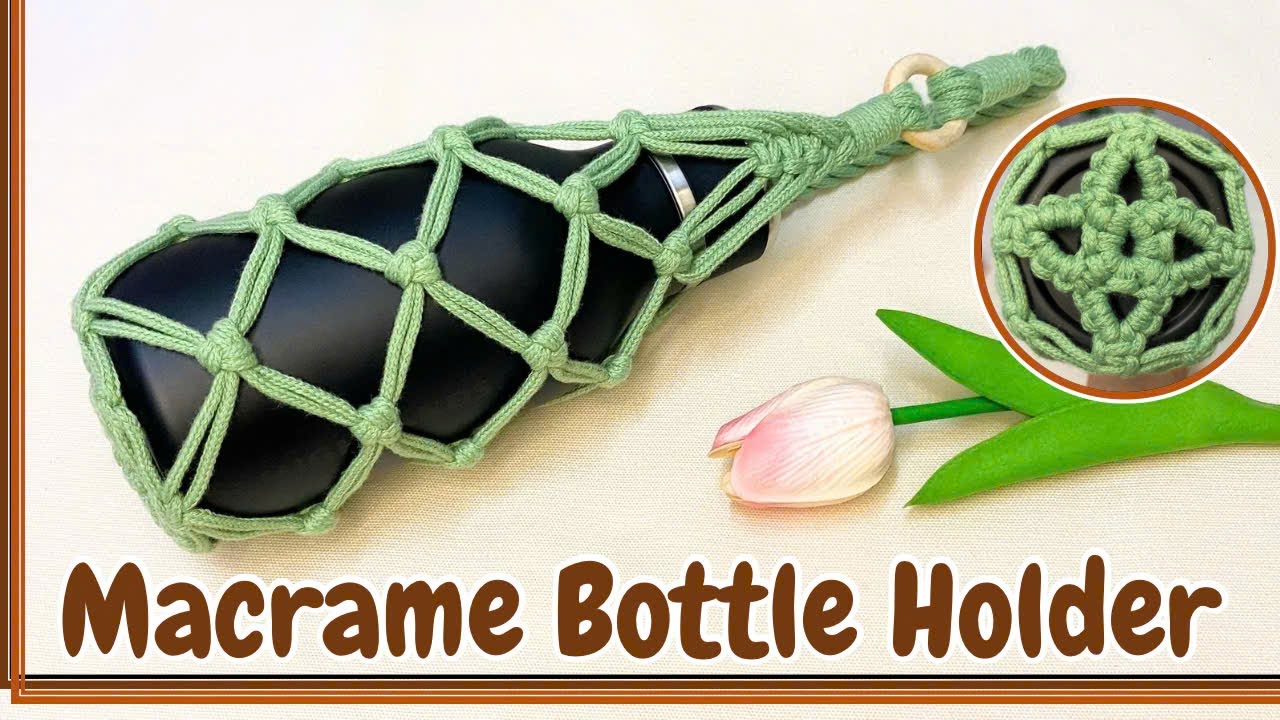 Hướng dẫn macrame túi treo bình nước | DIY Macrame Bottle Holder Tutorial | DIY Macrame Tutorial