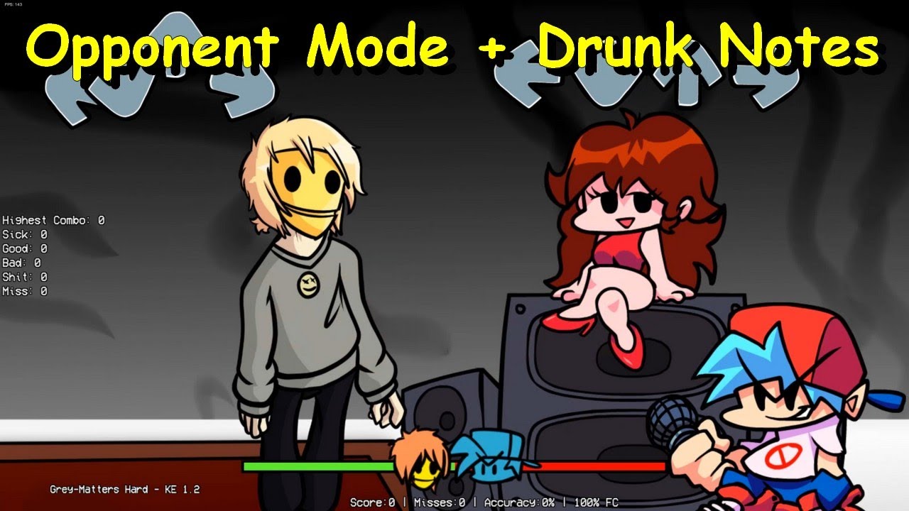 (Opponent Mode + Drunk Notes) VS Brightside V1.2.1 + Secret Song - Friday Night Funkin Mod