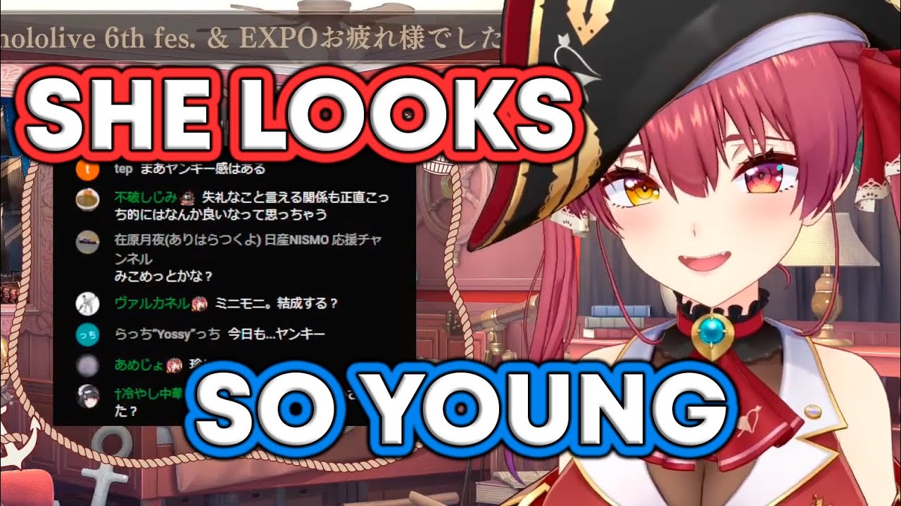 Marine is suprised at how young Suu-chan looks