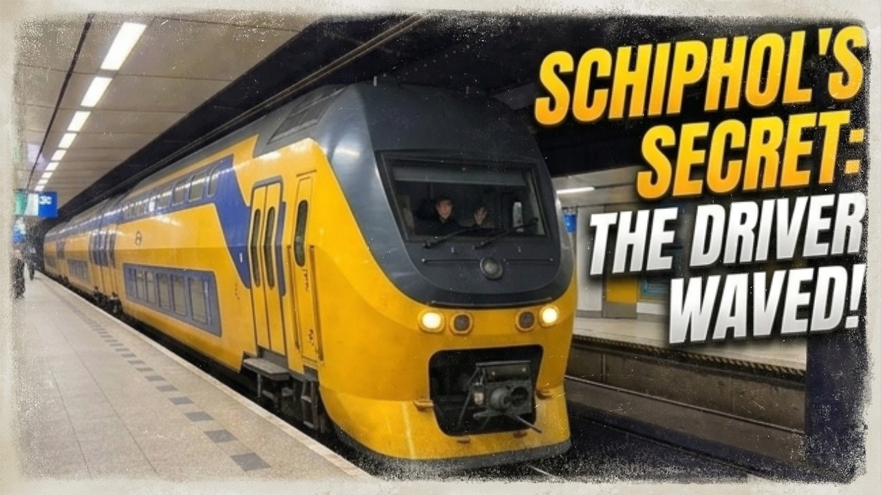 The Secret of Schiphol: NS Flow Train Driver Waves at Me! 🚄👋