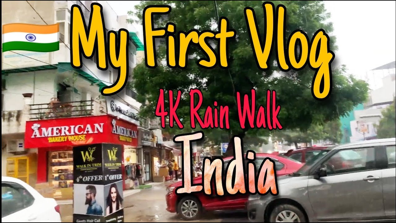 🇮🇳 Walking in Rain Delhi Walk | Summer Rain Walk | India [4K] #yourwalker #rainwalk