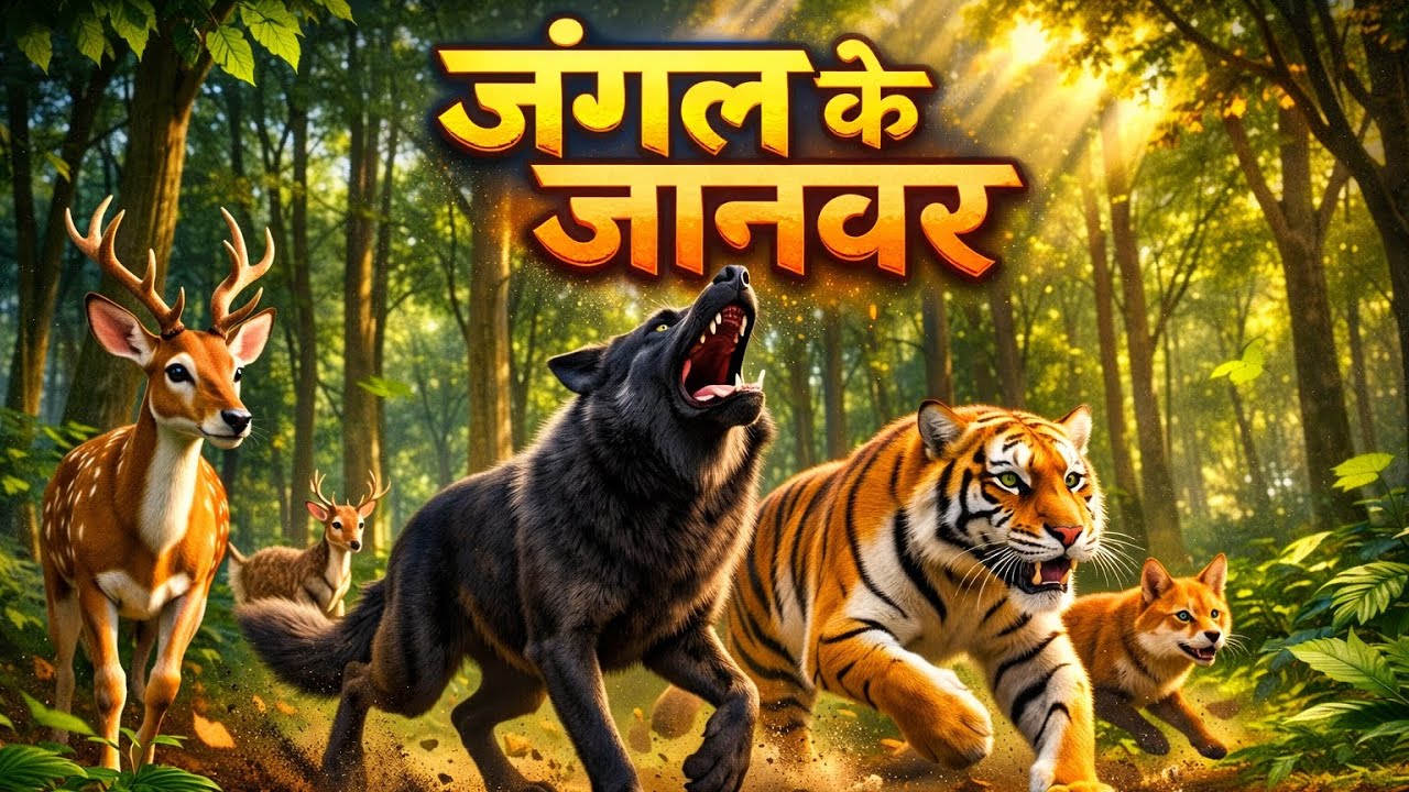 🐺🔥 एक काला भेड़िया, उसका बच्चा और शिकारी  रोमांच, इमोशन और ट्विस्ट से भरी कहानी! 🔥🐺