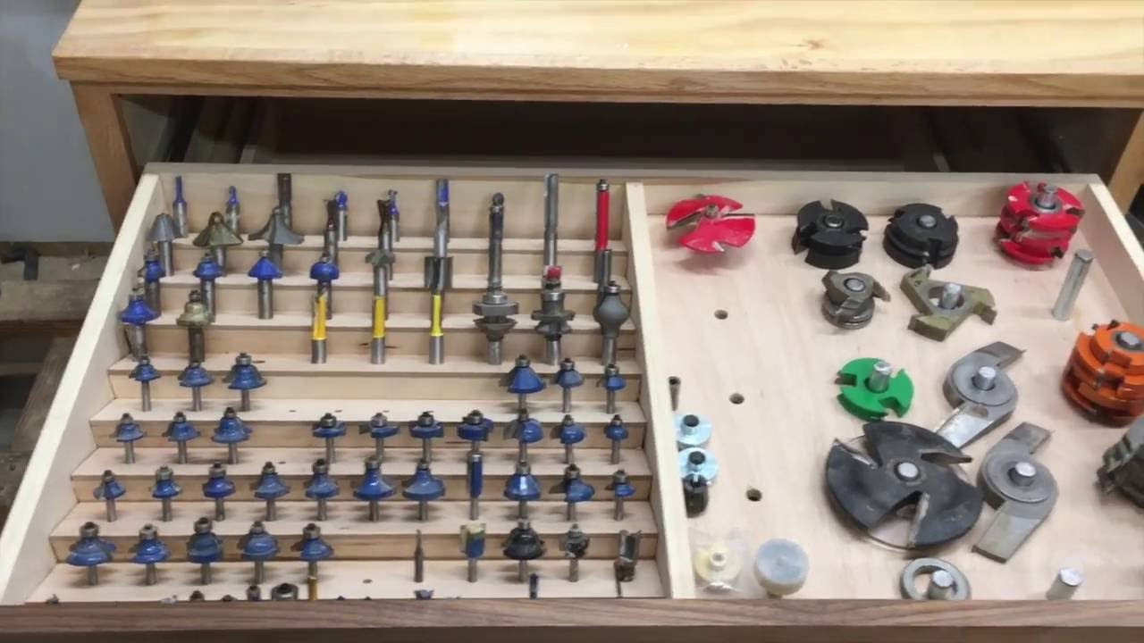 Router bit storage /Organizacao das fresas