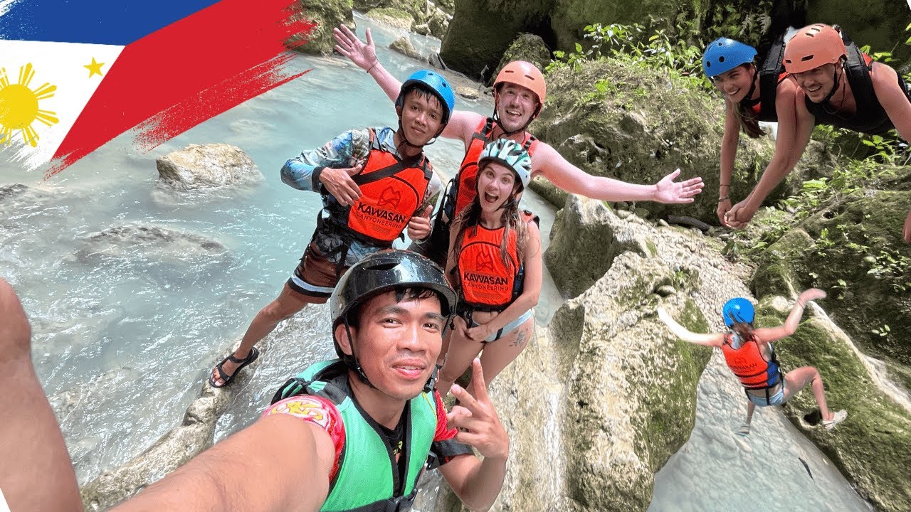 Canyoneering in Moalboal!! | Cliff Jumps, Waterfalls & A Massive Zip-Line! 💦🧗‍♂️