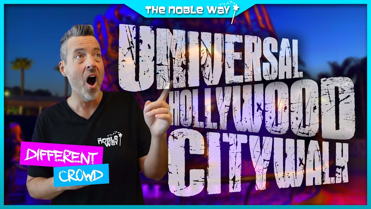 Universal Hollywood Citywalk Is Very Different From Universal Orlando! Crowds, Stores, & Restaurants