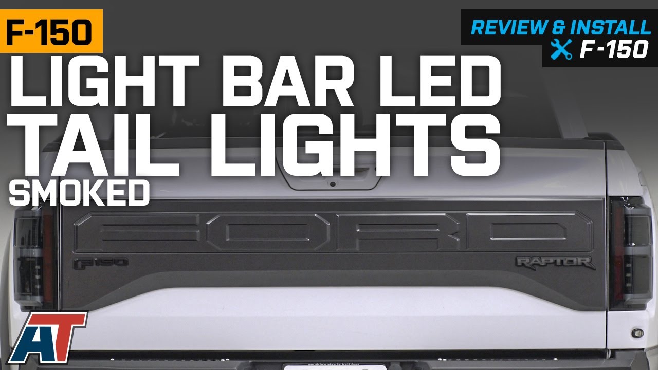 2015-2018 F150 Light Bar LED Tail Lights; Black Smoked Review & Install