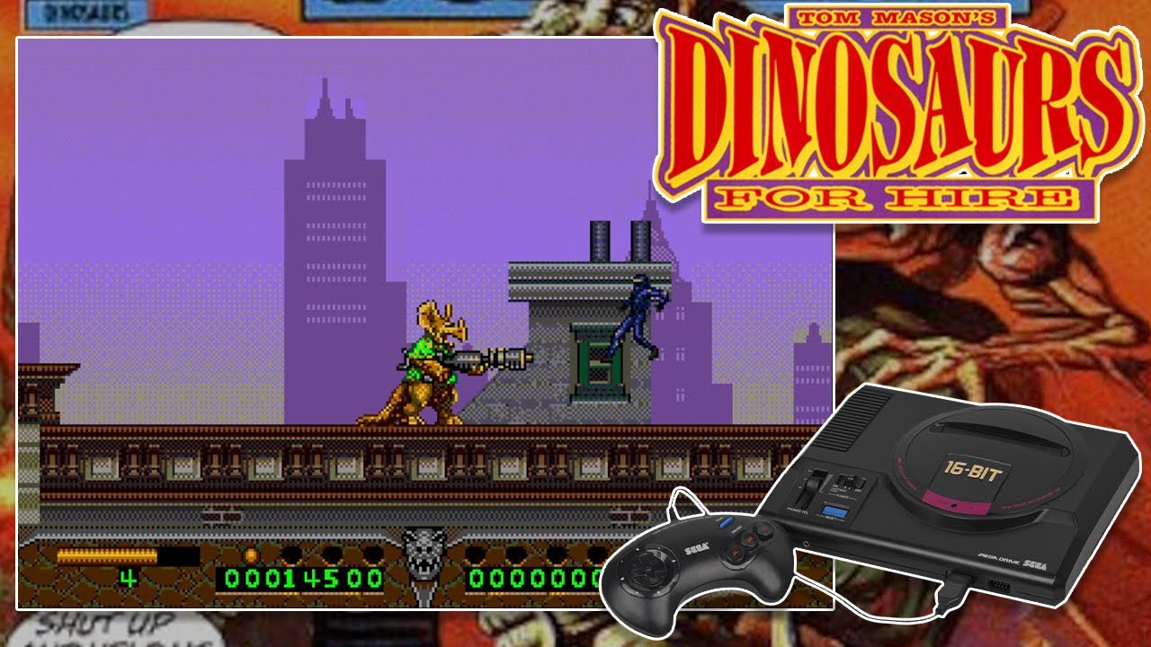 🎮 DINOSAURS FOR HIRE (Sega Genesis) 🦖 Le SEUL RUN & GUN de SEGA pour sa MEGADRIVE ‼