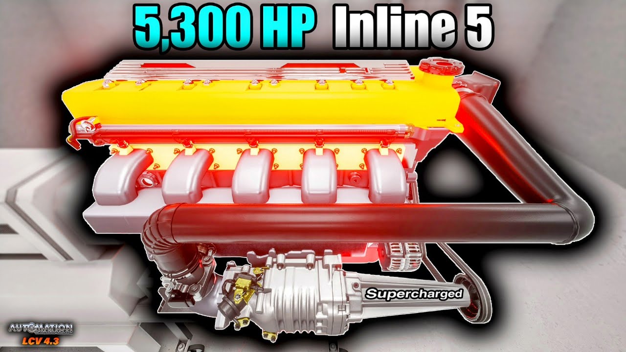 The Most Powerful, SUPERCHARGED I5 Engine! | Automation Game (LCV 4.3)