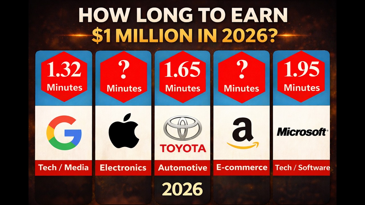 World's Richest Largest Companies : Revenue Per Minute Analysis in 2026