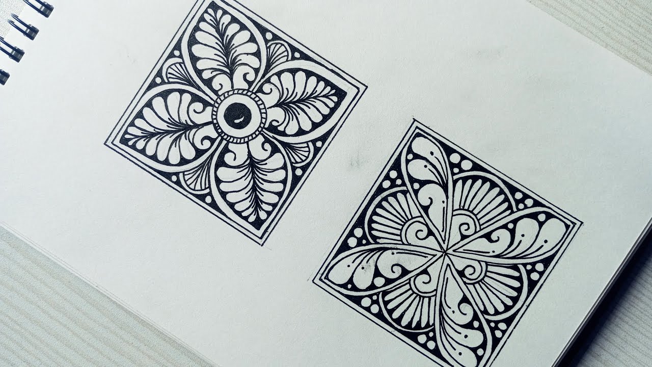 Mandala Pattern for begginers || Mandala art || Mandala therapy 