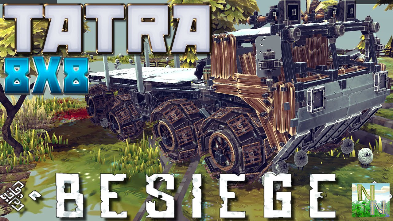Besiege. Симулятор Грузовика. TATRA 8х8. Великолепный механизм.