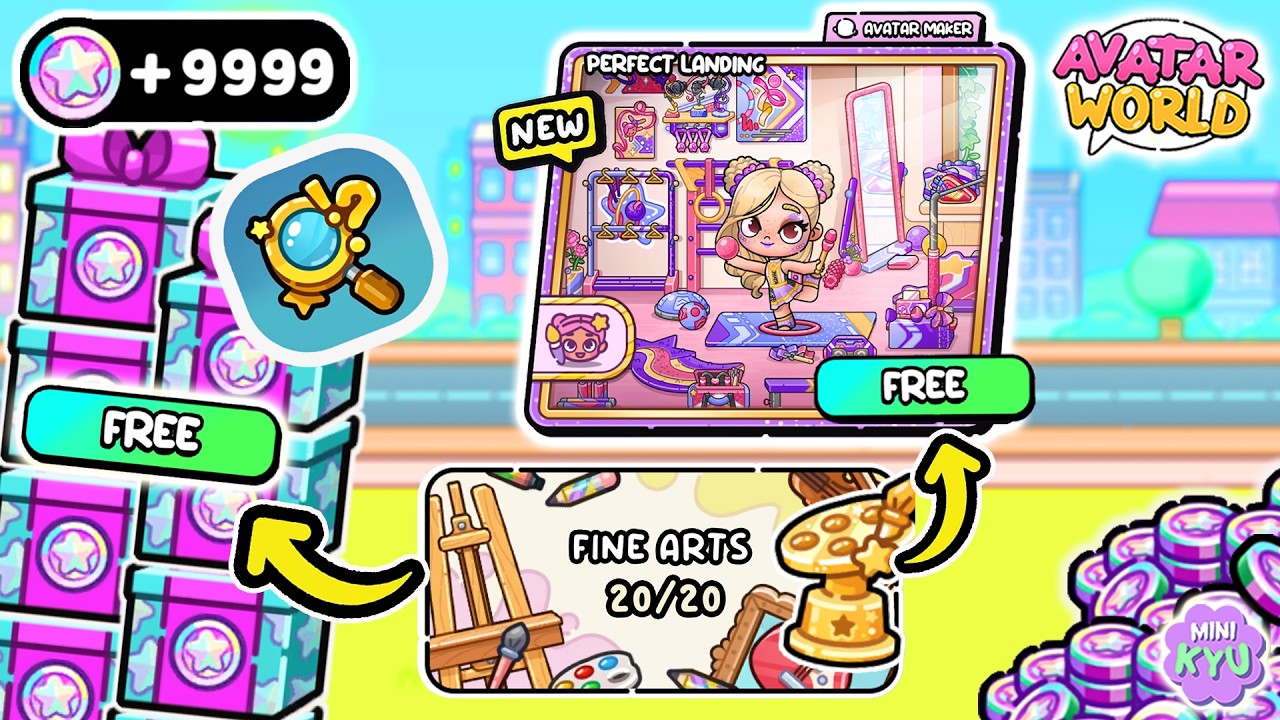 ⚠️ HOW TO GET FREE COINS 💰 Claim It Now ‼️ FINE ARTS SECRETS | AVATAR WORLD PAZU 🌎