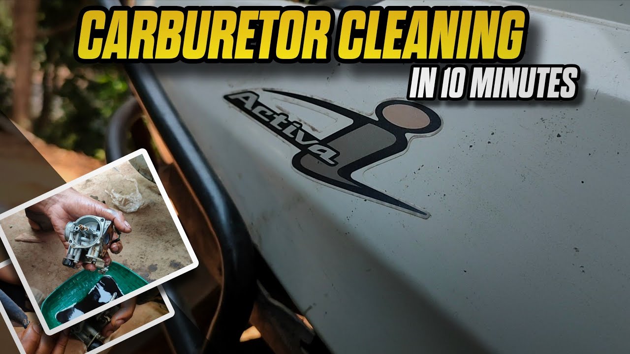 Honda Activa Carburetor Cleaning in just 10 minutes | DIY