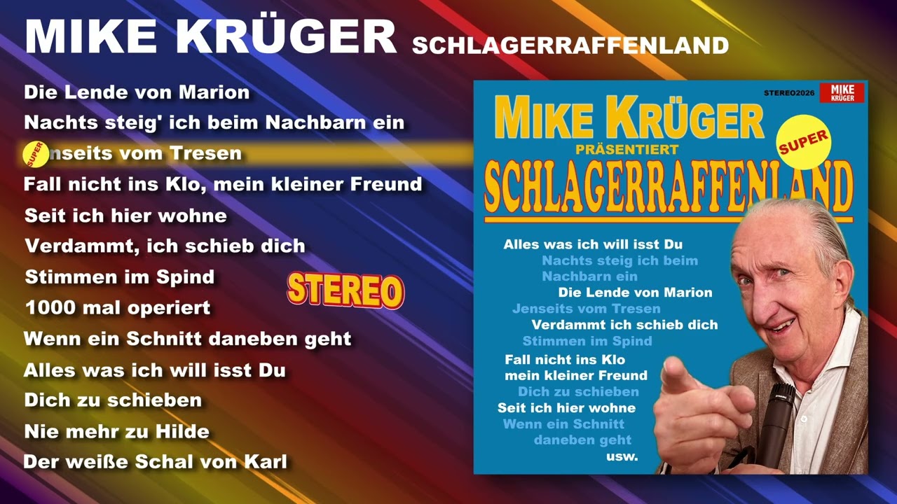 Mike Kr&uuml;ger - Schlagerraffenland (Album Visualizer)