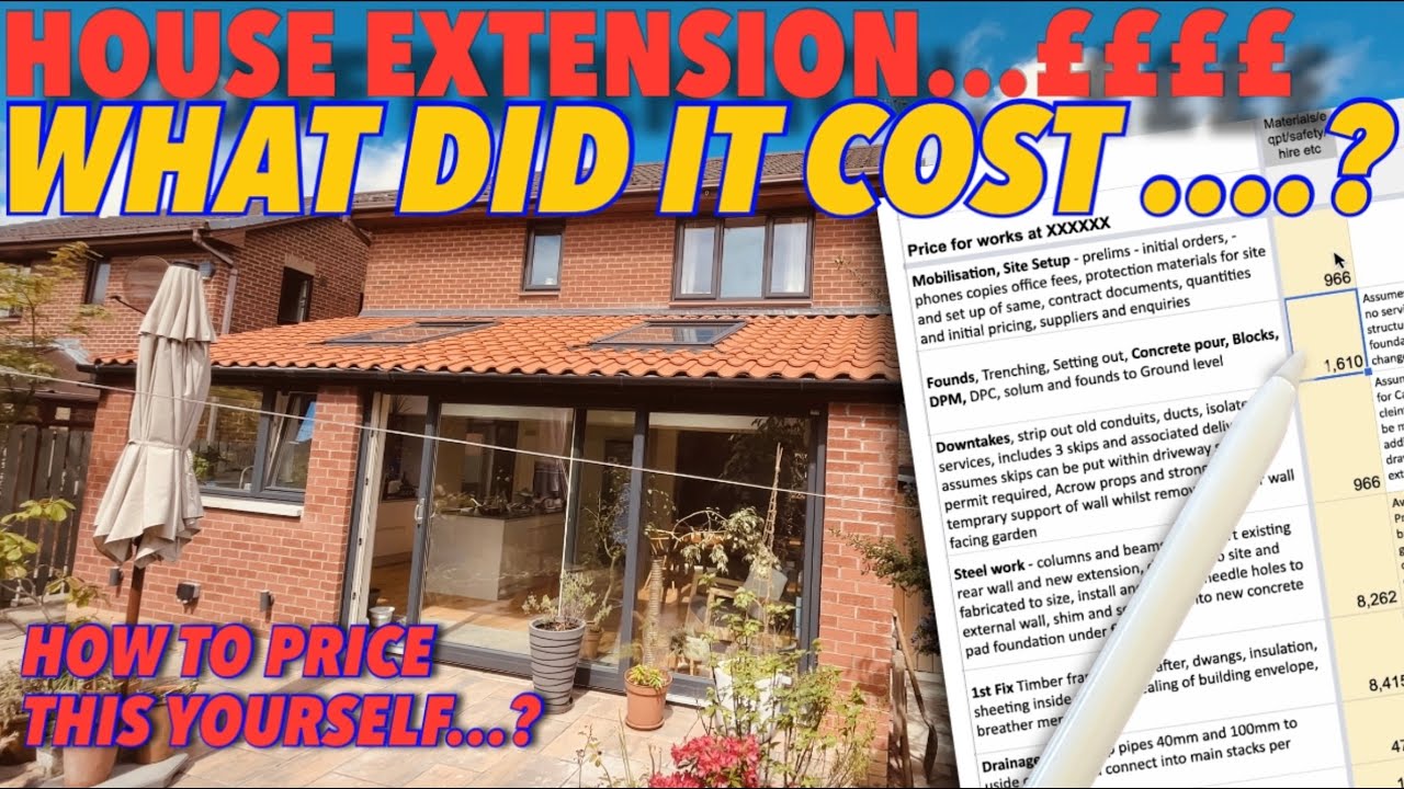 How Much Does a House Extension Cost in the UK? Full Price Breakdown + Excel Template