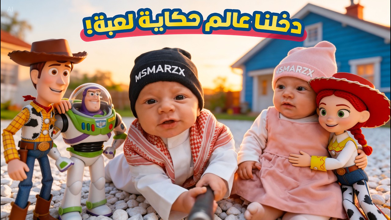 فلوق توأم الذكاء الاصطناعي | دخلنا عالم وودي وباز يطير لأول مرة!🔥🤠🚀 |  حكاية لعبة | TOY STORY