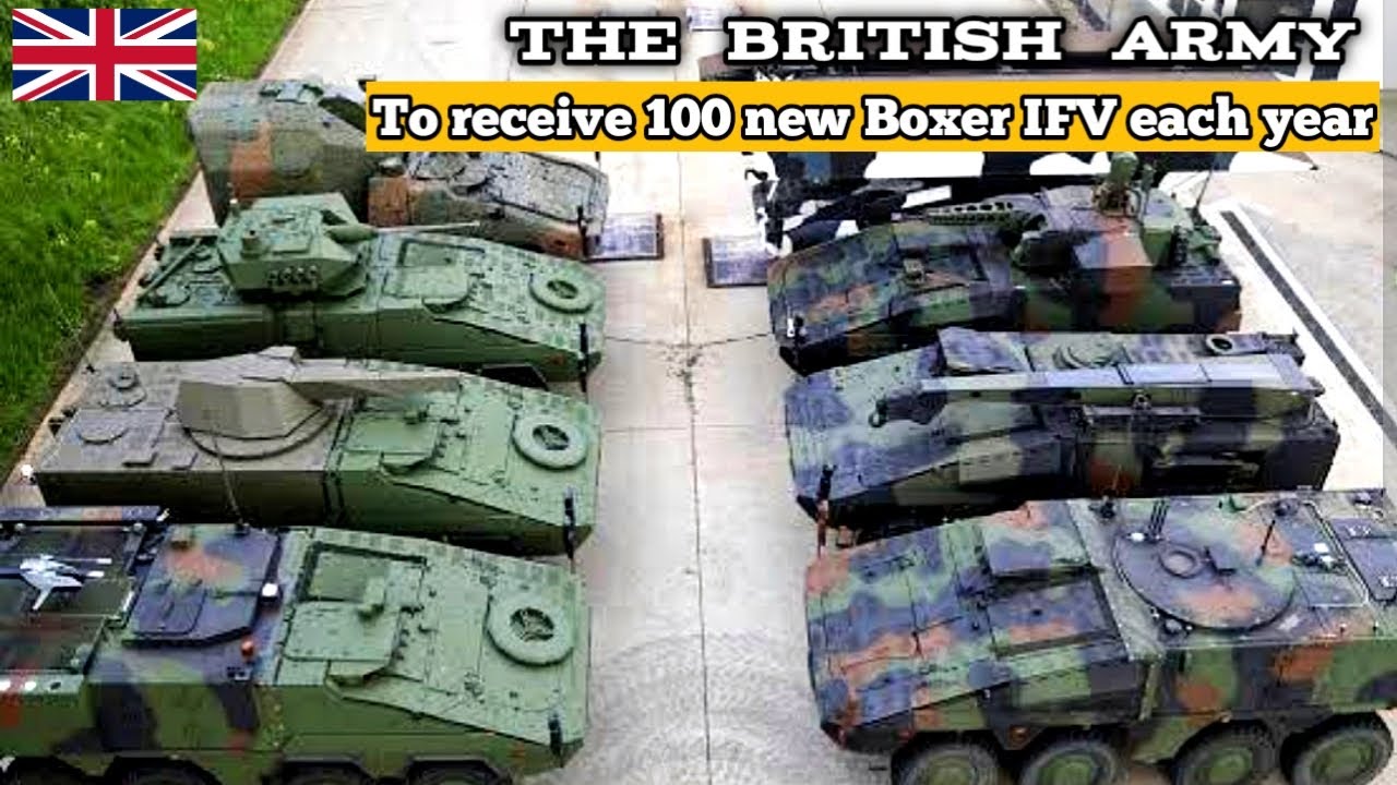The British Army to receive 100 new Boxer fighting vehicles each year