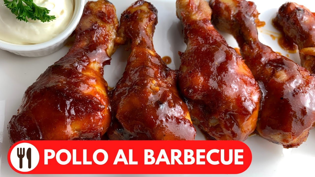 POLLO EN SALSA BBQ AL HORNO | RECETA JUGOSA Y RIQUISIMA