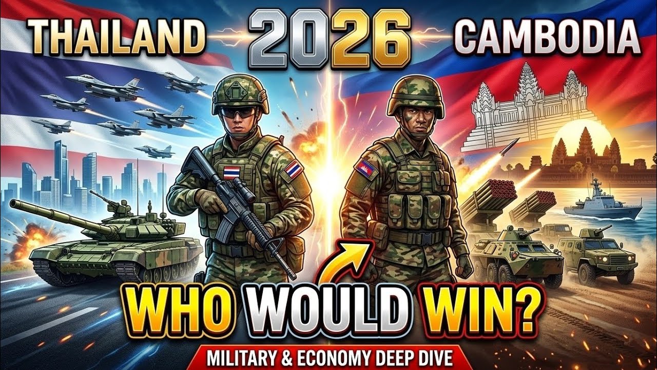🇹🇭 Thailand vs Cambodia 🇰🇭 2026 Military Power & Economy Compared! Who Wins?