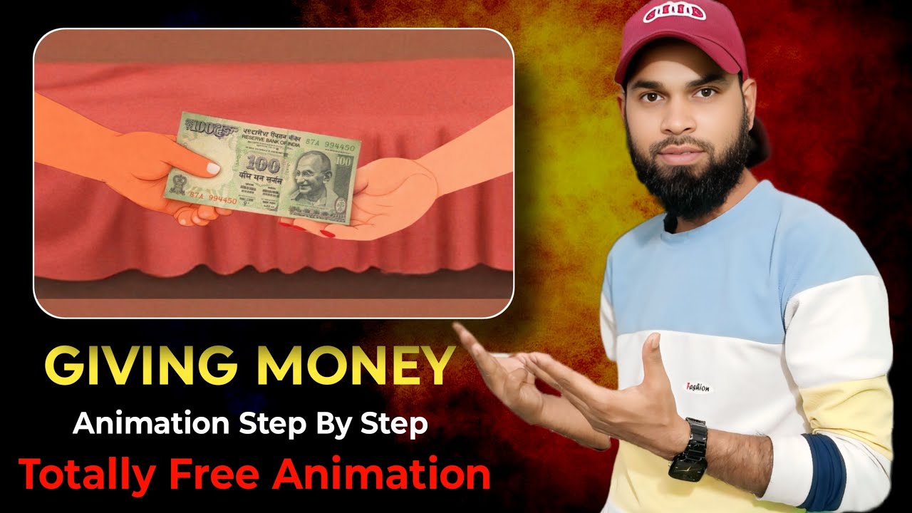 ✅How to make giving things animation free | ￼Paisa Dene Wala Animation Kaise Banaye🔥