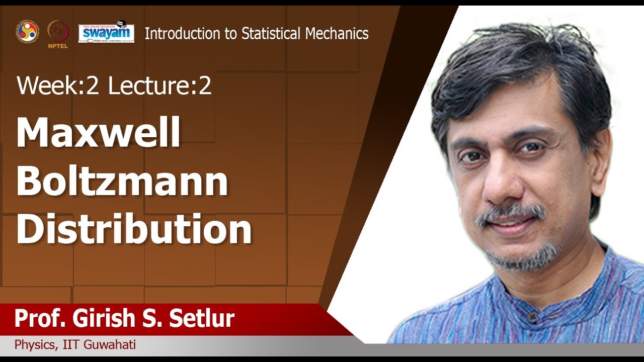 Lec 5: Maxwell Boltzmann distribution