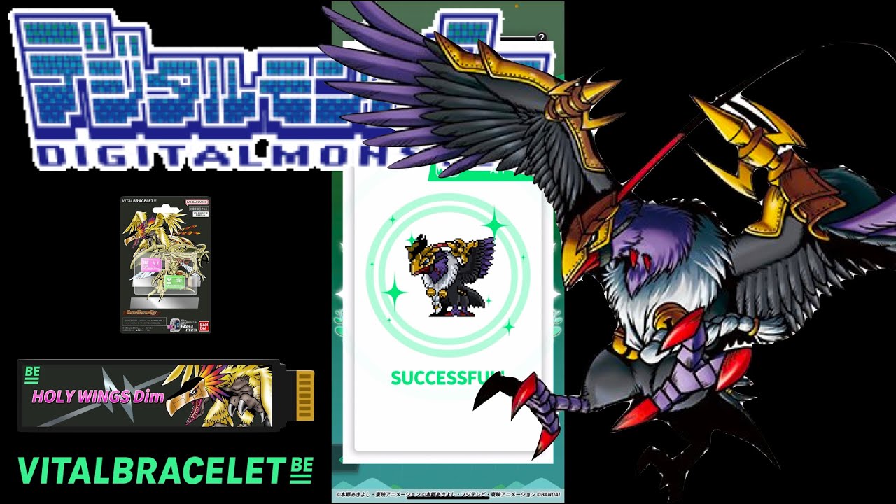 DIGIMON Vital Bracelet BE - CROWMON (2006 ANIME) || BEMemory Holy Wings DiM Log 21