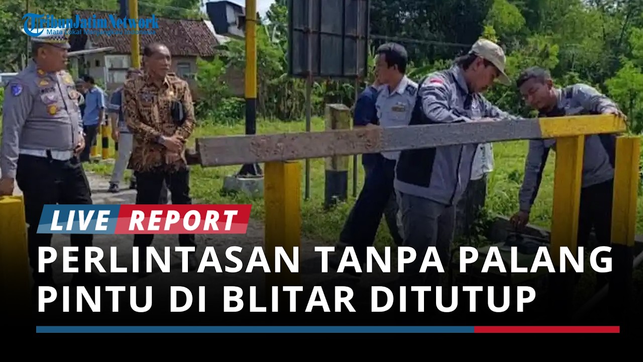 Pasca Pemotor Tewas Tertabrak KA, Perlintasan Tanpa Palang Pintu di Srengat Blitar Ditutup