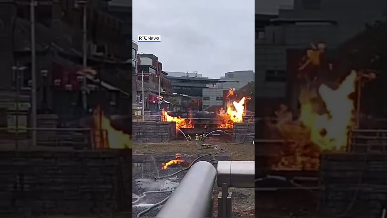 Fire services tackling blaze in Dublin city centre