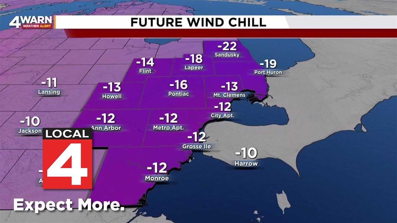 Arctic front to cause sharp temperature drop across Metro Detroit