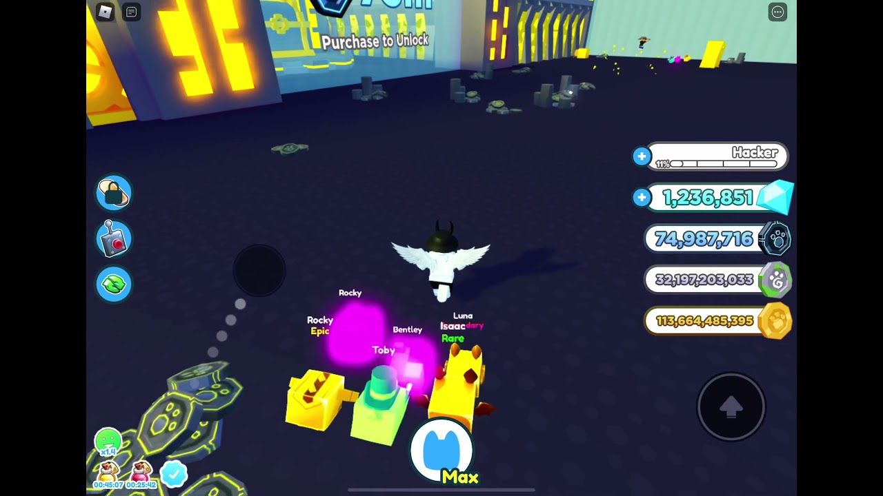 Unlocked the tech chest in pet simulator x!