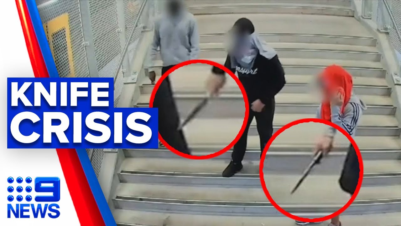 Disturbing increase in carrying knives in public | 9 News Australia