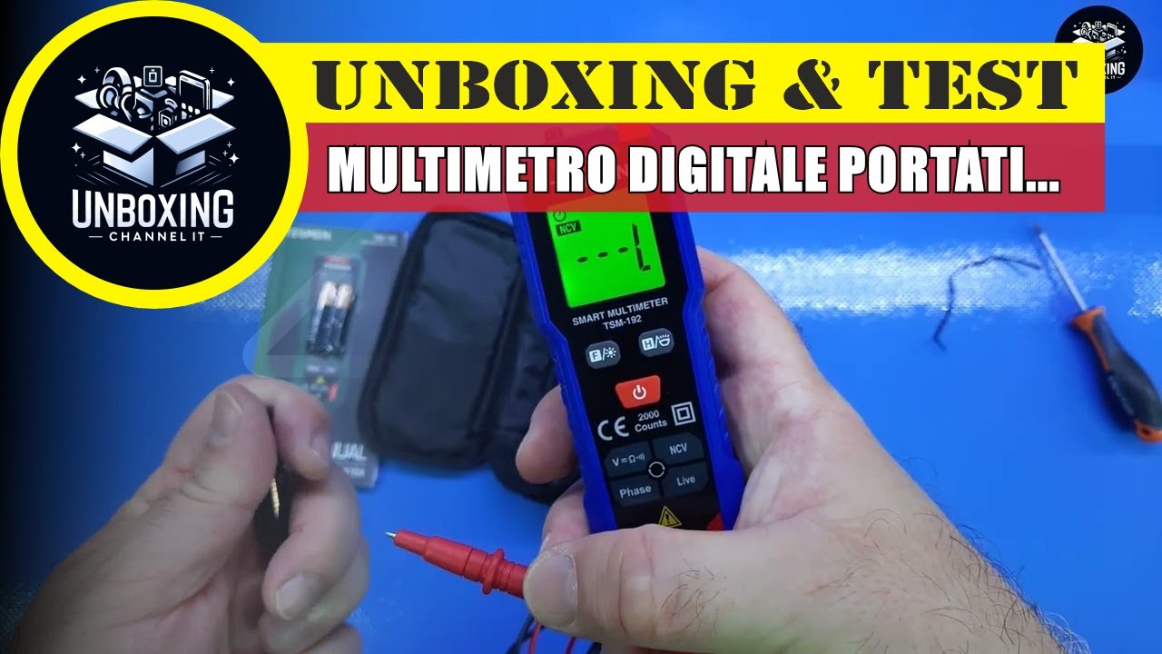 Multimetro Digitale Portatile, Tester Elettricista - TESMEN TSM-192