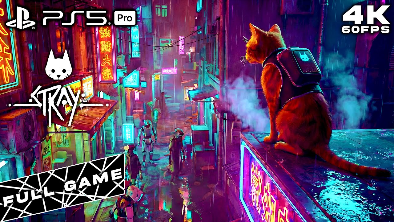 STRAY 2022 PS5 PRO FULL GAME (4K60FPS)