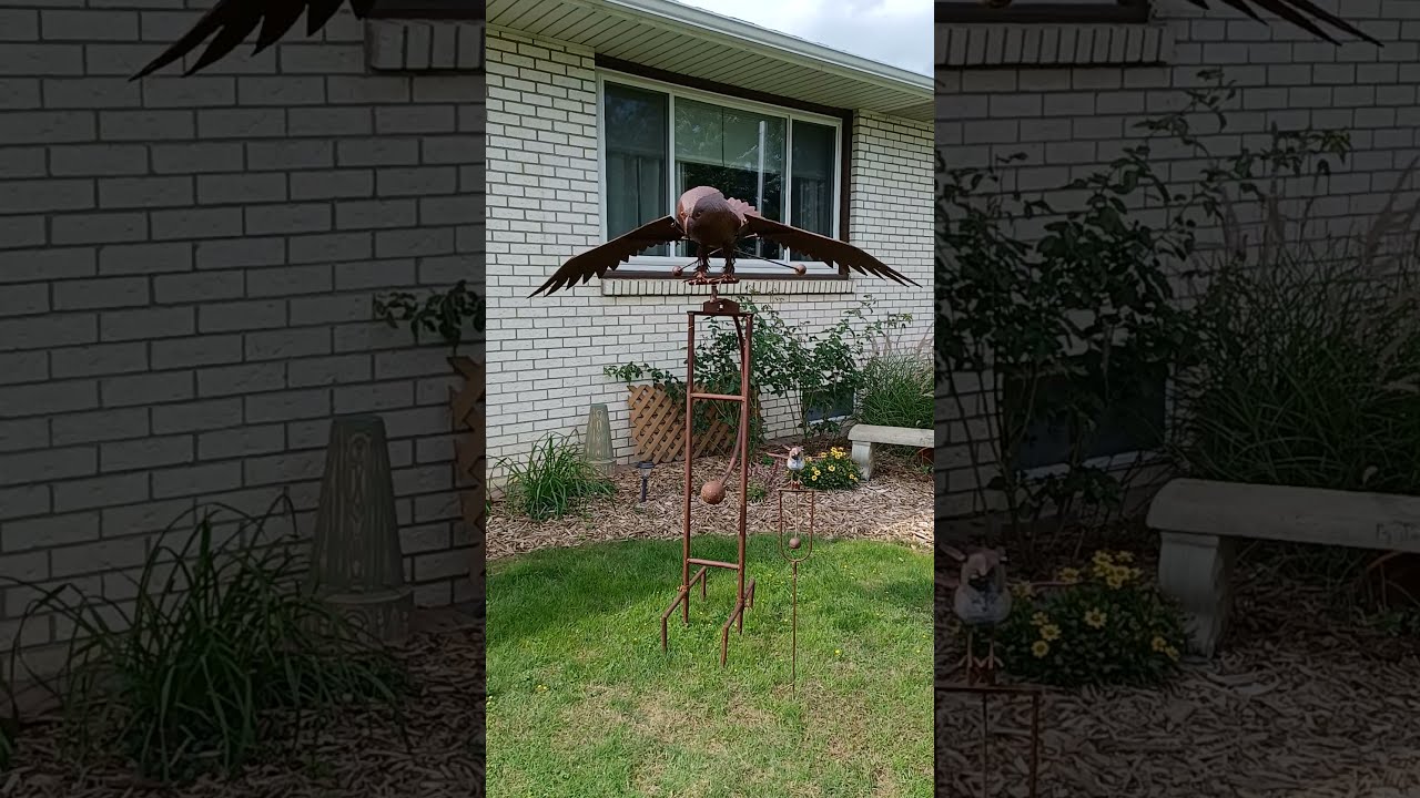 Garden rocker bald eagle