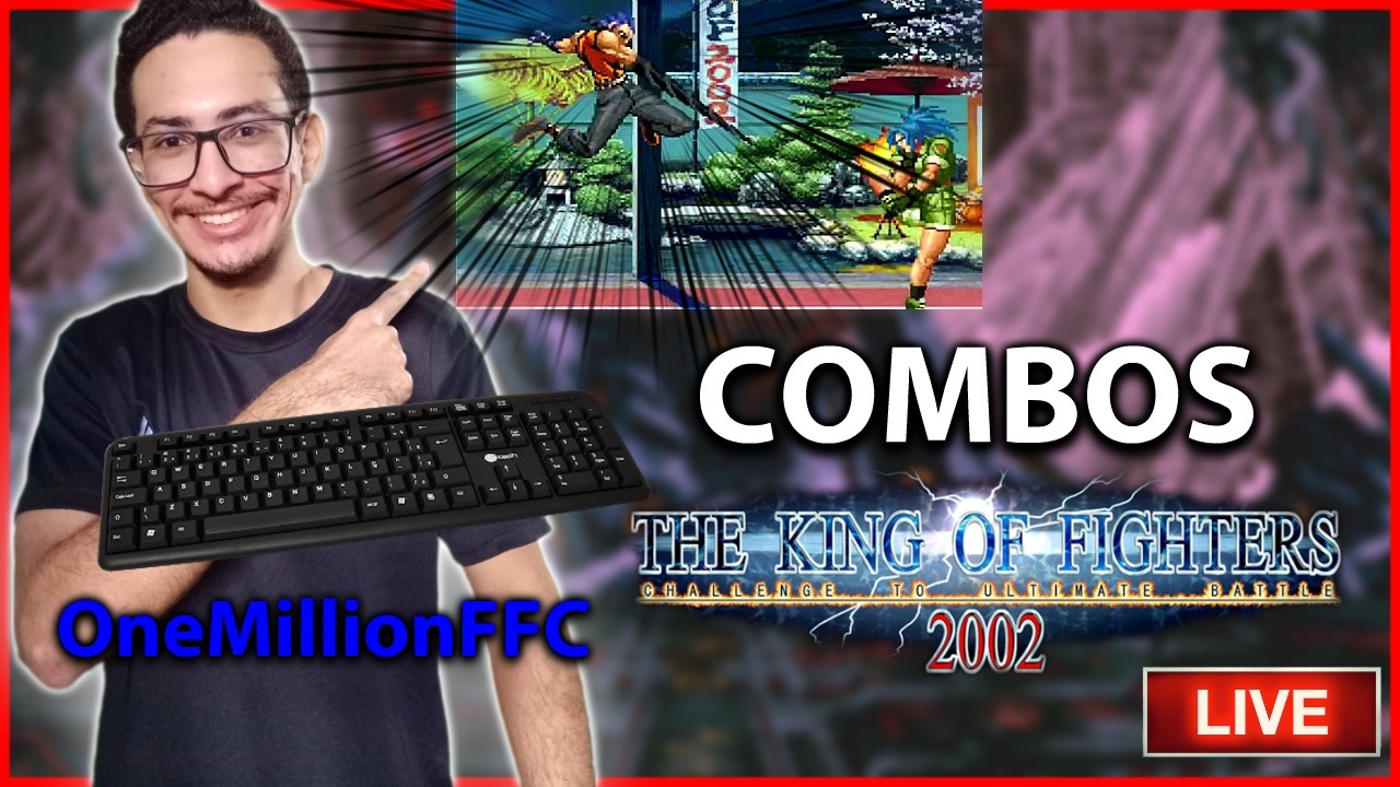 Ensinando COMBOS da KOF 2002 no TECLADO! l | OneMillionFGC