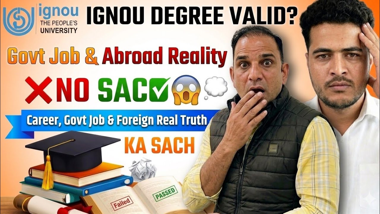 IGNOU Degree Valid है या नहीं? 🤔 Career, Govt Job & Abroad Reality Explained