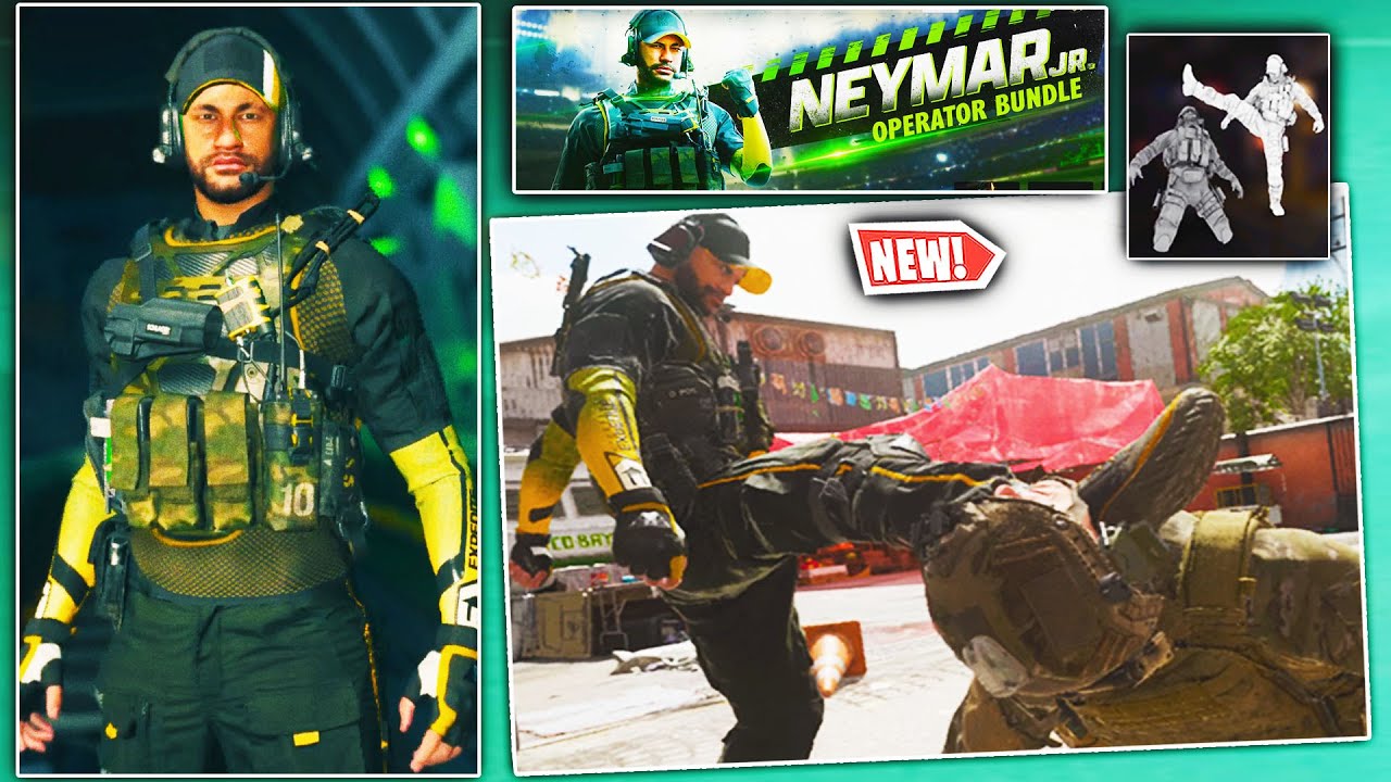 the NEW NEYMAR JR OPERATOR BUNDLE IN MW2! (Green Tracers)