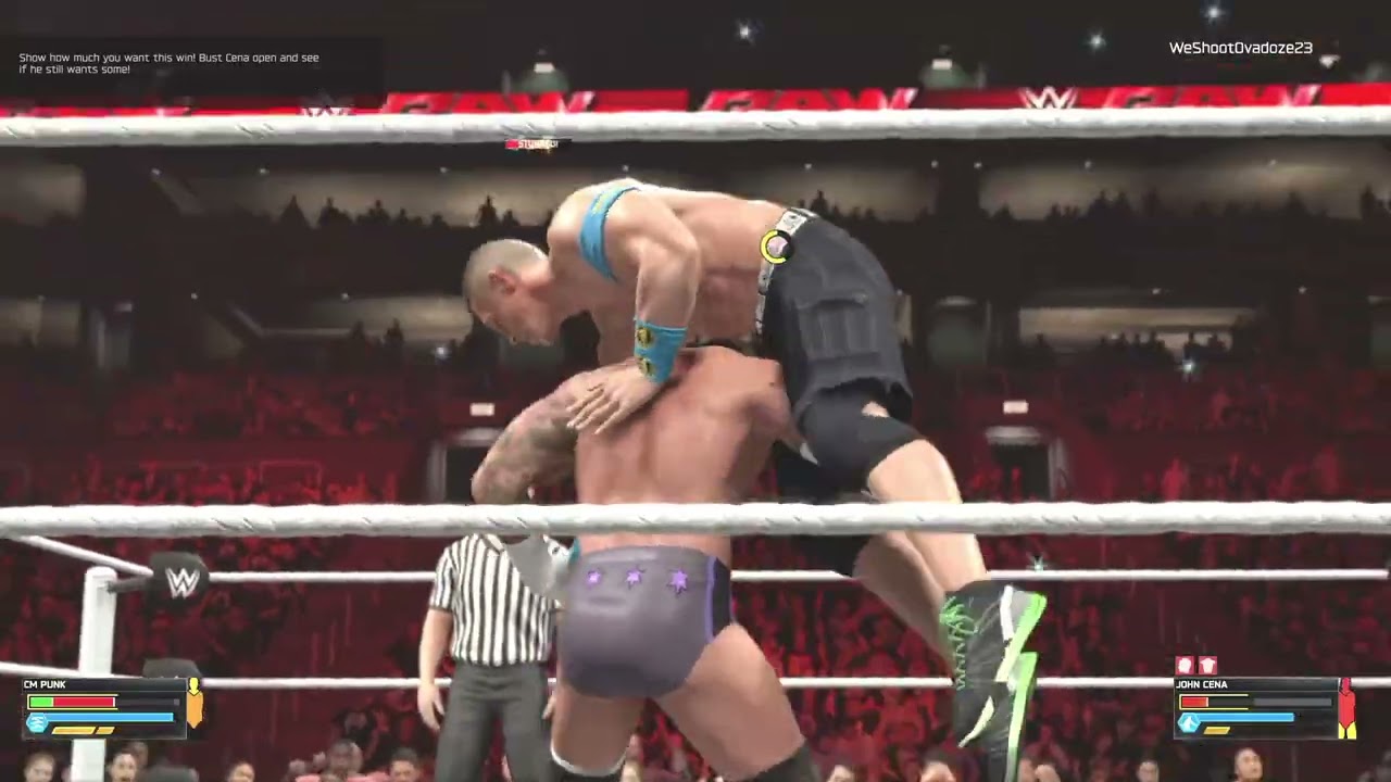CM PUNK VS JOHN CENA MONDAY NIGHT RAW 2015 #wwe2k26
