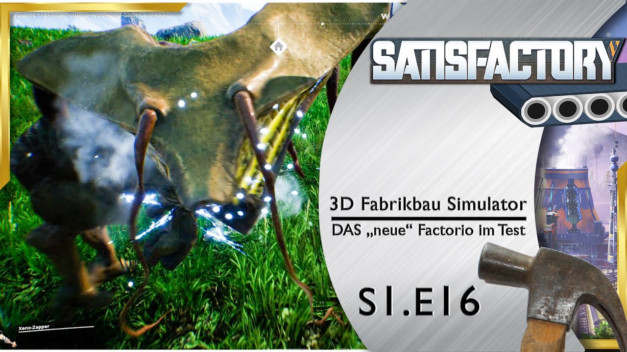 SATISFACTORY 🏭 ANGRIFF der EKELVIECHER s1e16 ► Fabrik Aufbau Simulation