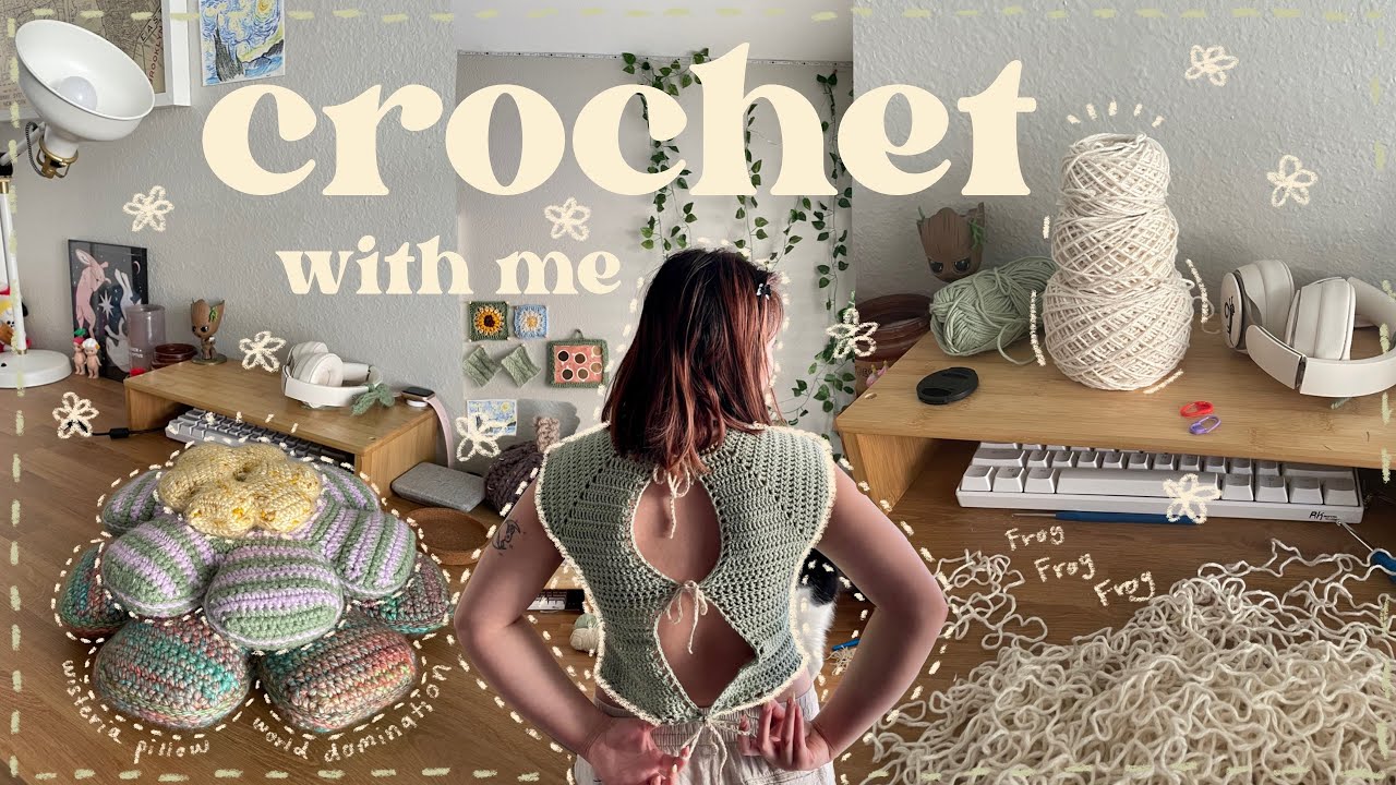 crochet with me 🐢 me vs backless tops | vlog 012
