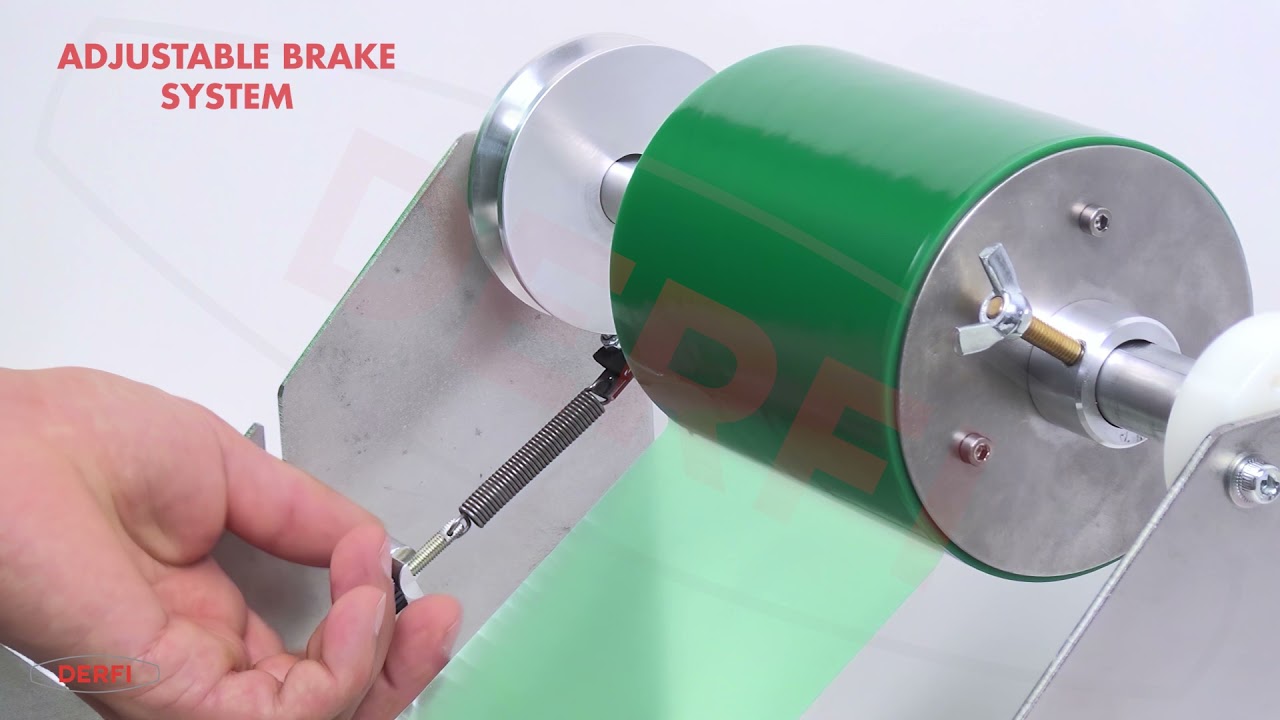 Manual adhesive tape dispenser with safe-cut system | DC80 – DC150 – DC400 | DERFI
