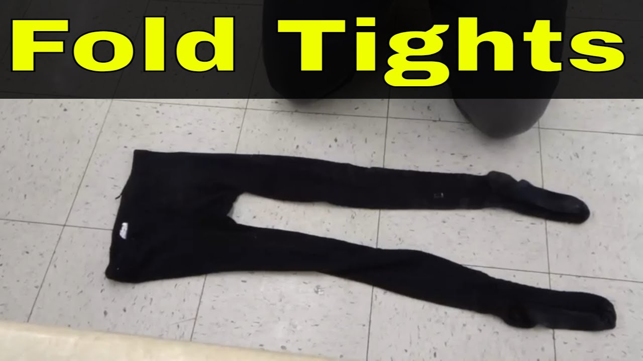 How To Fold Tights To Save Space-Easy Folding Tutorial