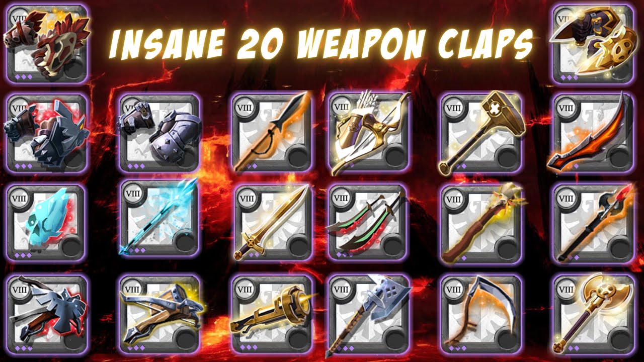 INSANE 20 WEAPON CLAPS | Albion Online ZvZ Montage 36